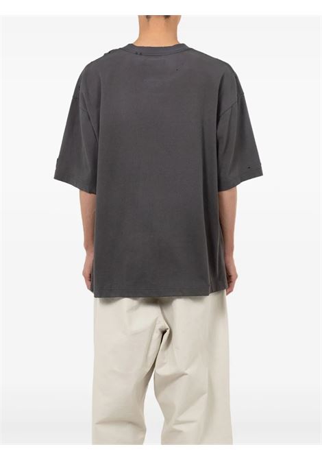 t-shirt embellished distressed uomo nera MAISON MIHARA YASUHIRO | J15TS752BLACK